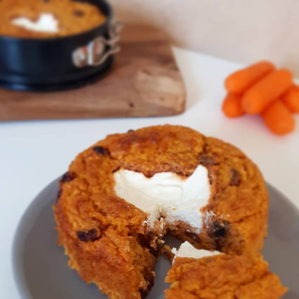 Glutenvrij worteltaartje om mee te ontbijten of lunchen!