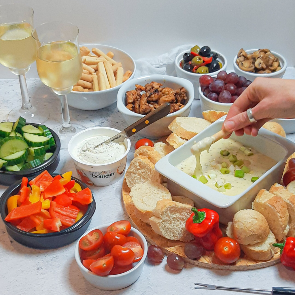 Roomkaas fondue