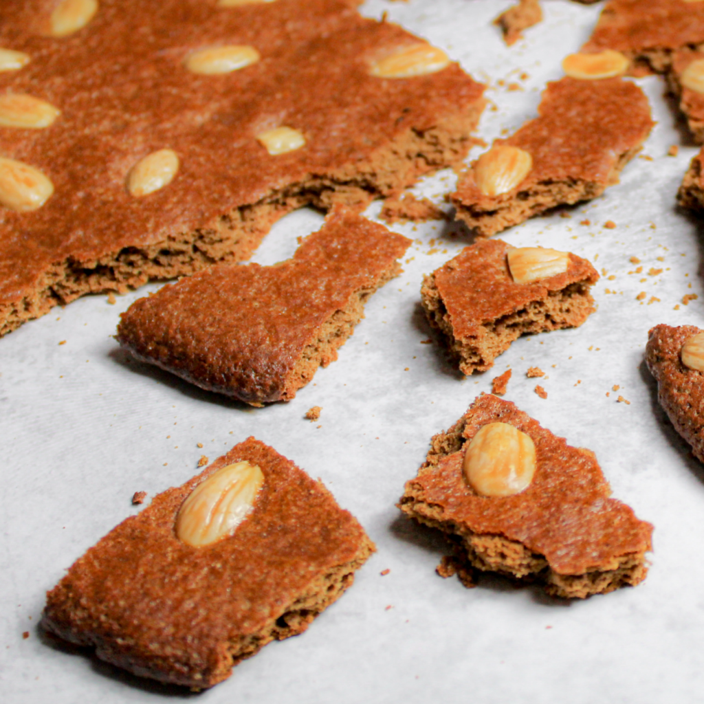 Zelfgemaakte glutenvrije speculaas brokken