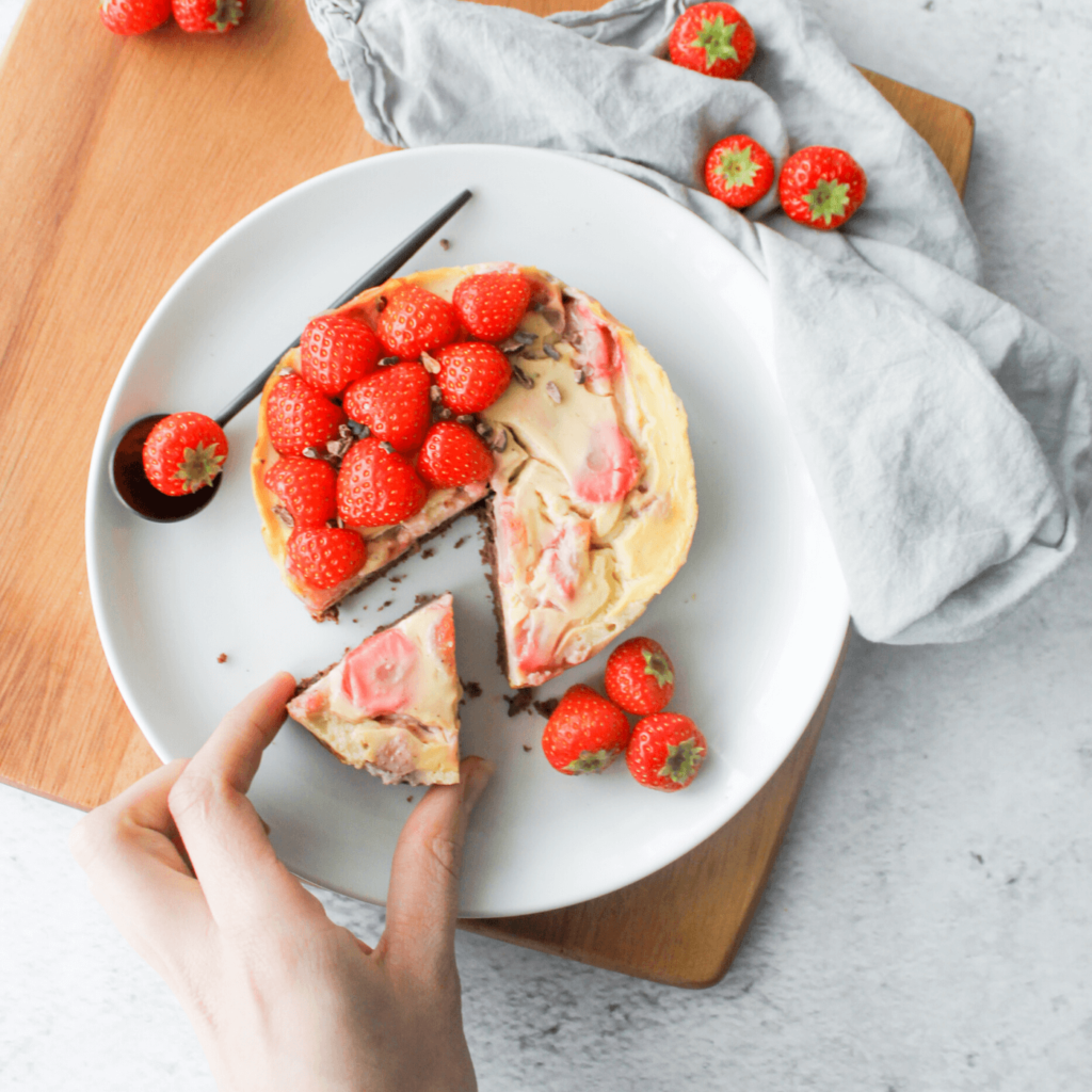 Brownie cheesecake ontbijttaartje