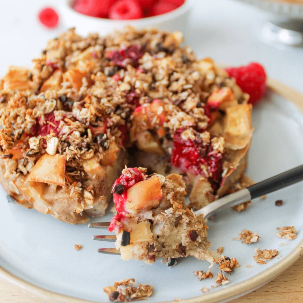 Ontbijt crumble taartje