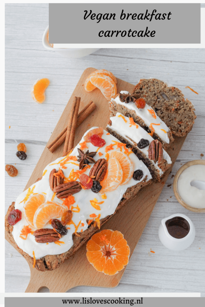 Vegan breakfast carrotcake