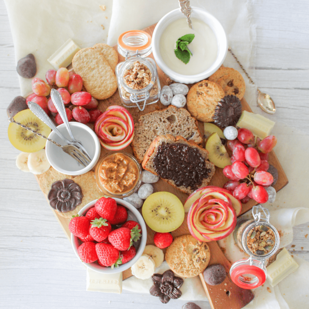 Zoete tussendoortjes snackplank