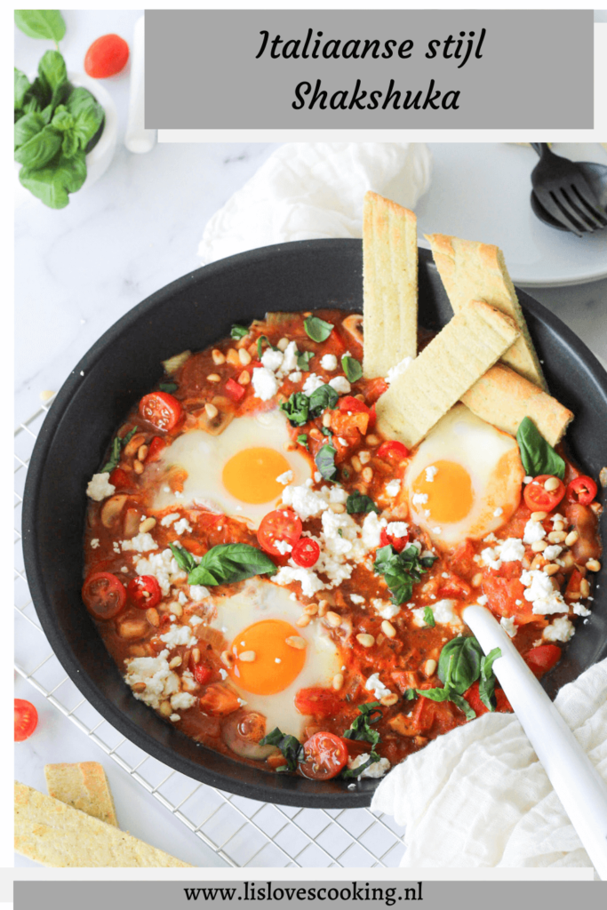 Italiaanse stijl shakshuka