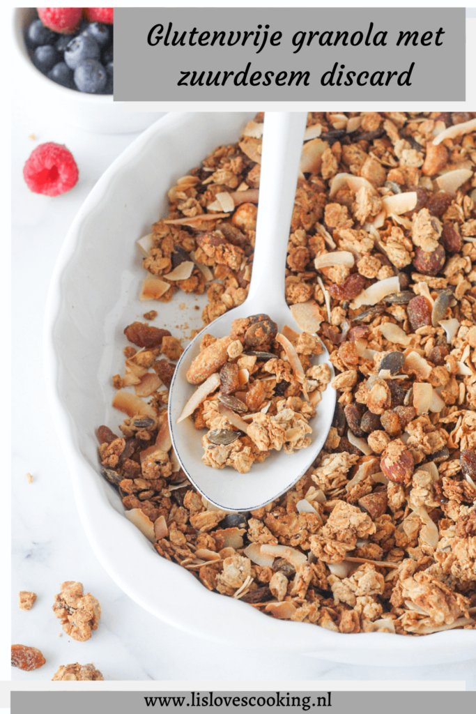 Glutenvrije granola met zuurdesem discard