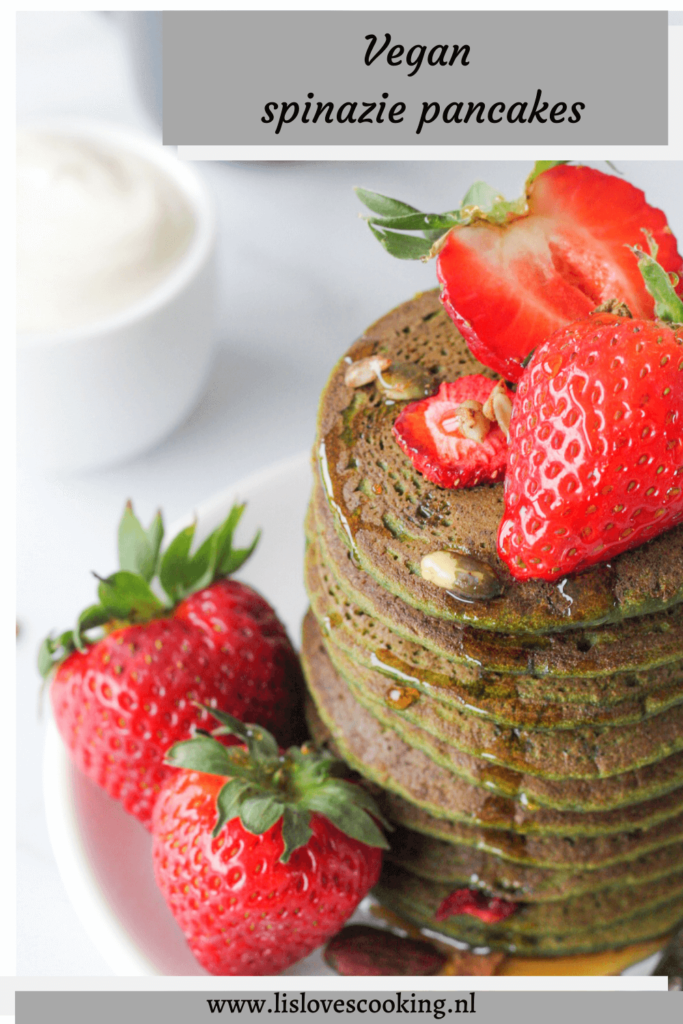 Vegan spinazie pancakes