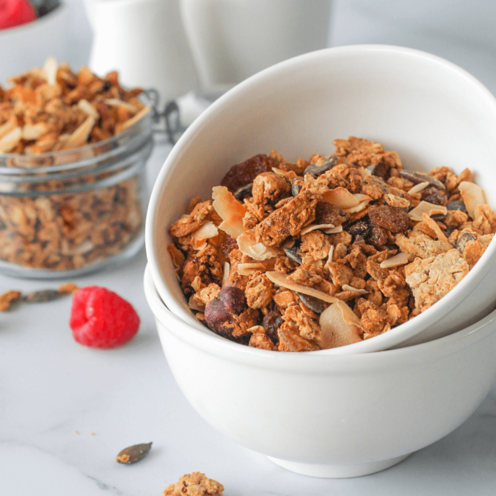 Glutenvrije granola met zuurdesem discard