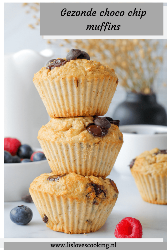 Gezonde choco chip muffins