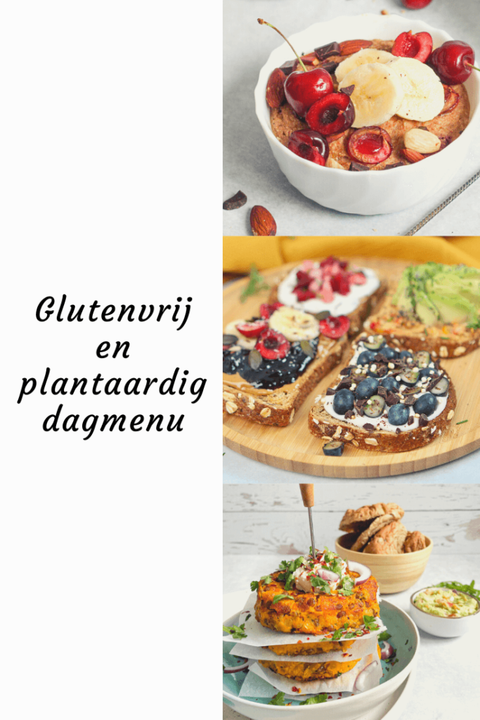 Glutenvrij en plantaardig dagmenu