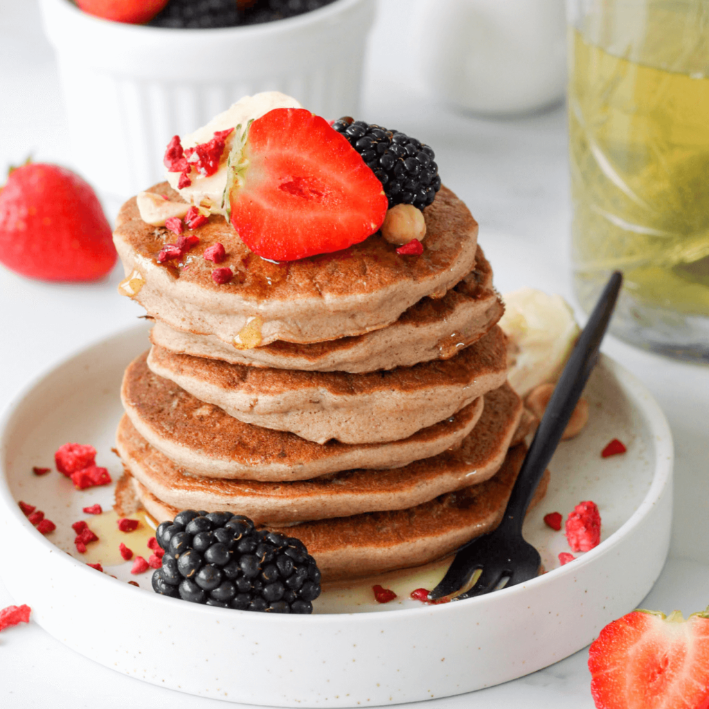 Vegan bananen pancakes