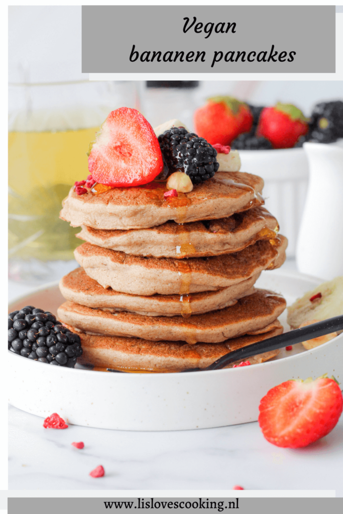 Vegan bananen pancakes