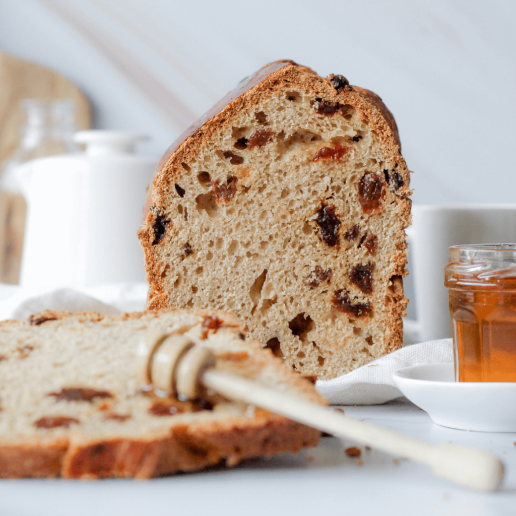 Makkelijk glutenvrij zoet gevuld brood