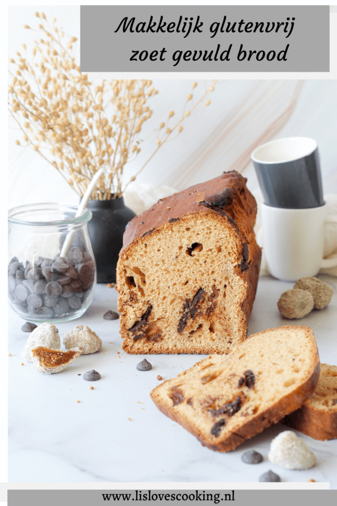 Makkelijk glutenvrij zoet gevuld brood