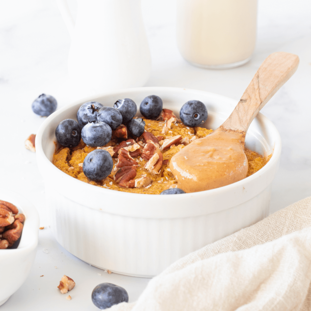 Pumpkin pie baked oats