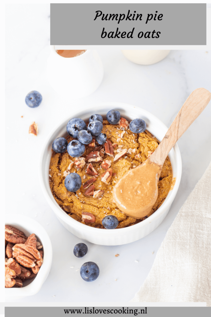 Pumpkin pie baked oats