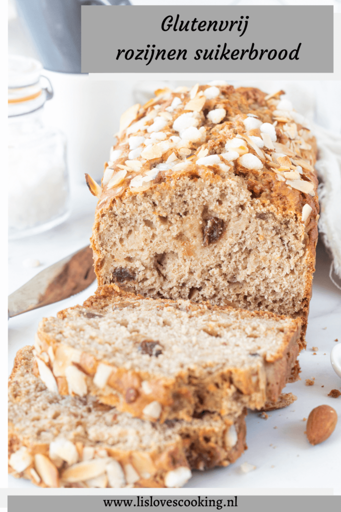 Glutenvrij rozijnen suikerbrood