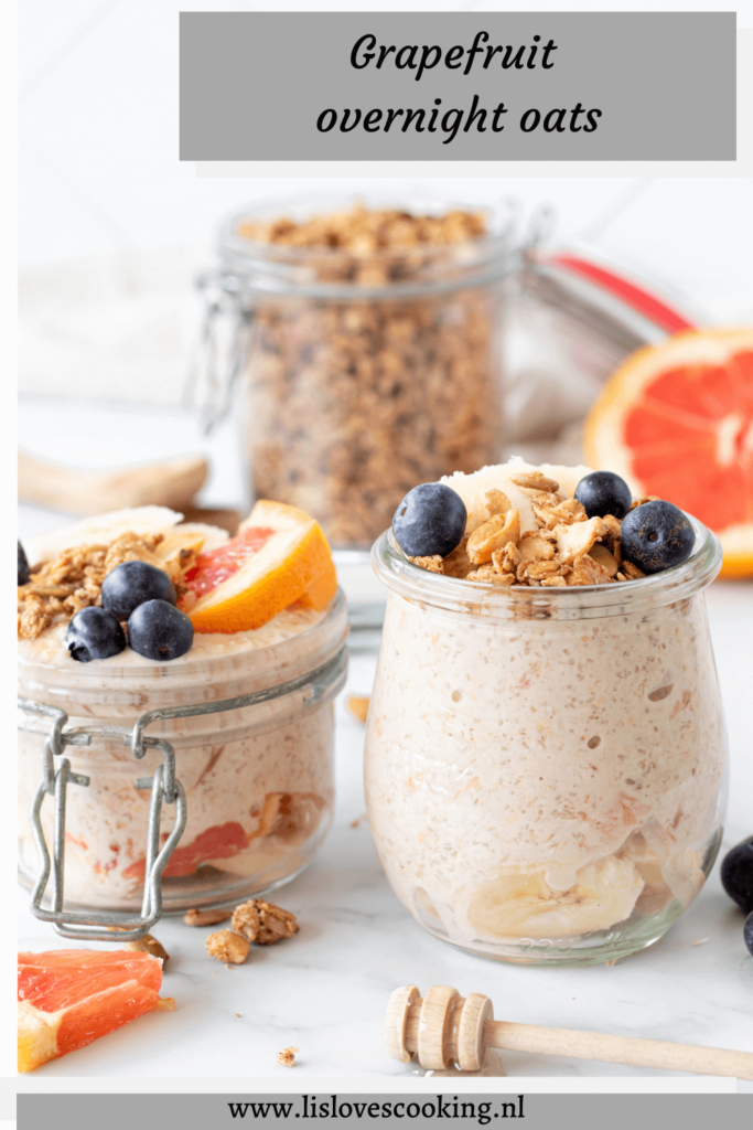 Grapefruit overnight oats