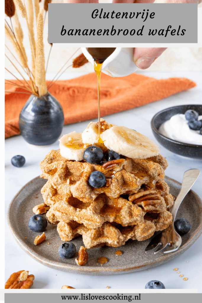 Glutenvrije bananenbrood wafels