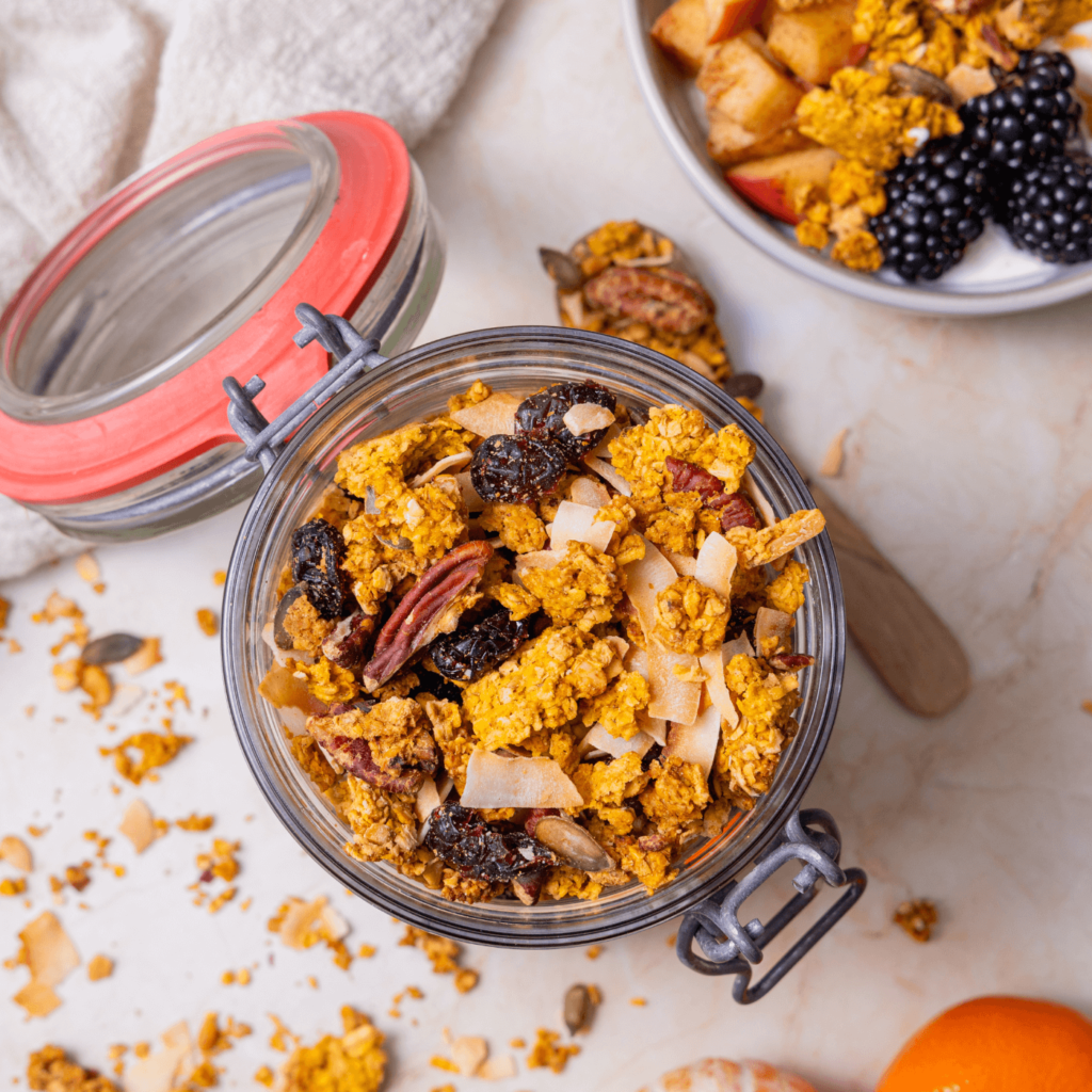 Glutenvrije pumpkin granola