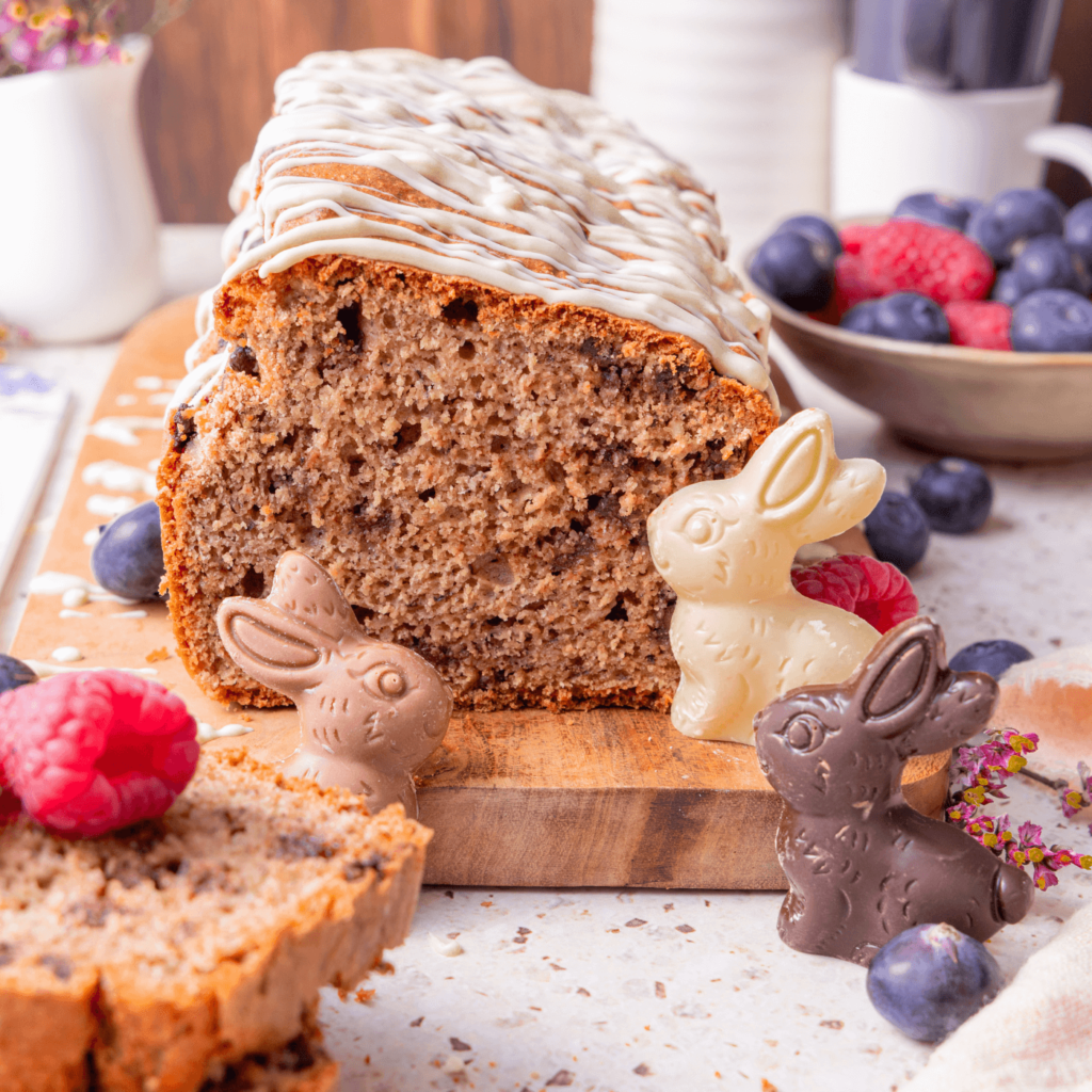 Glutenvrije stracciatella ontbijt cake