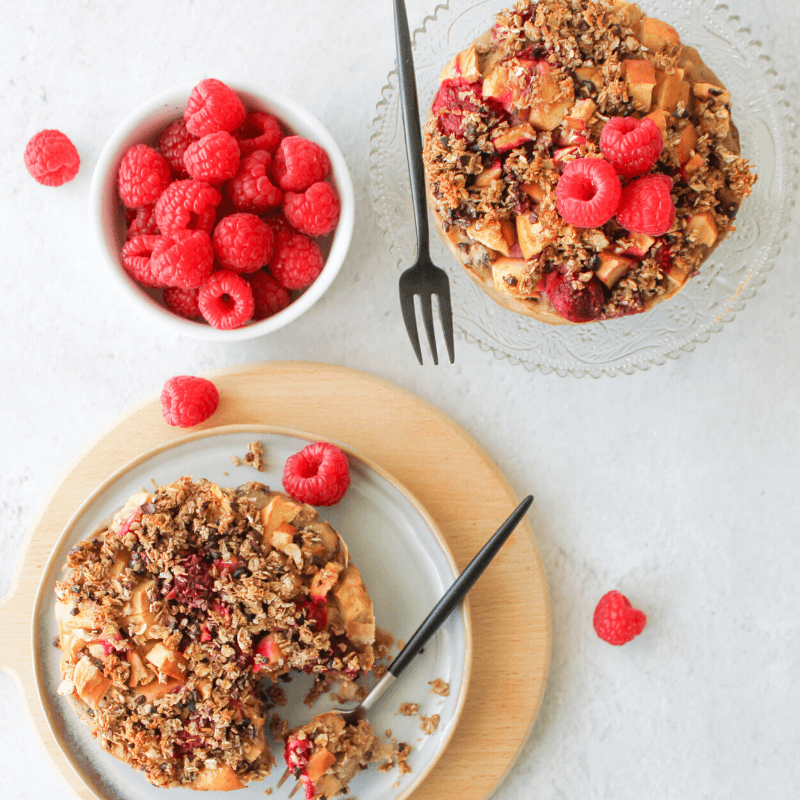 Ontbijt crumble taartje