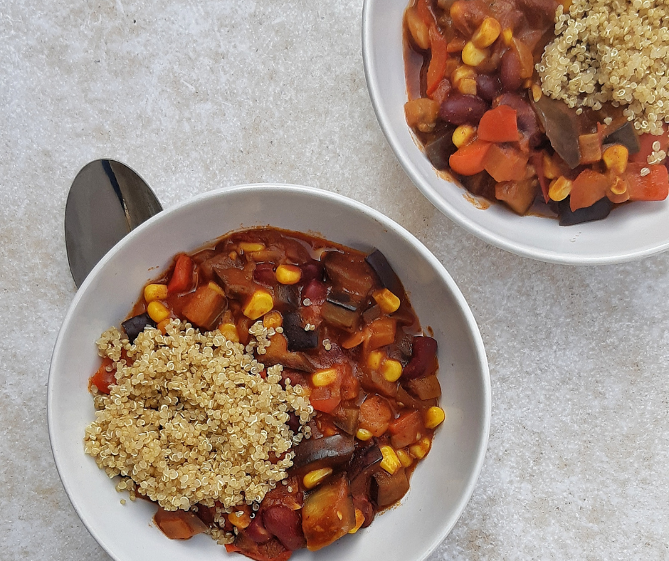 Aubergine chili