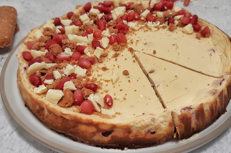 Cheesecake met speculoos en witte chocolade