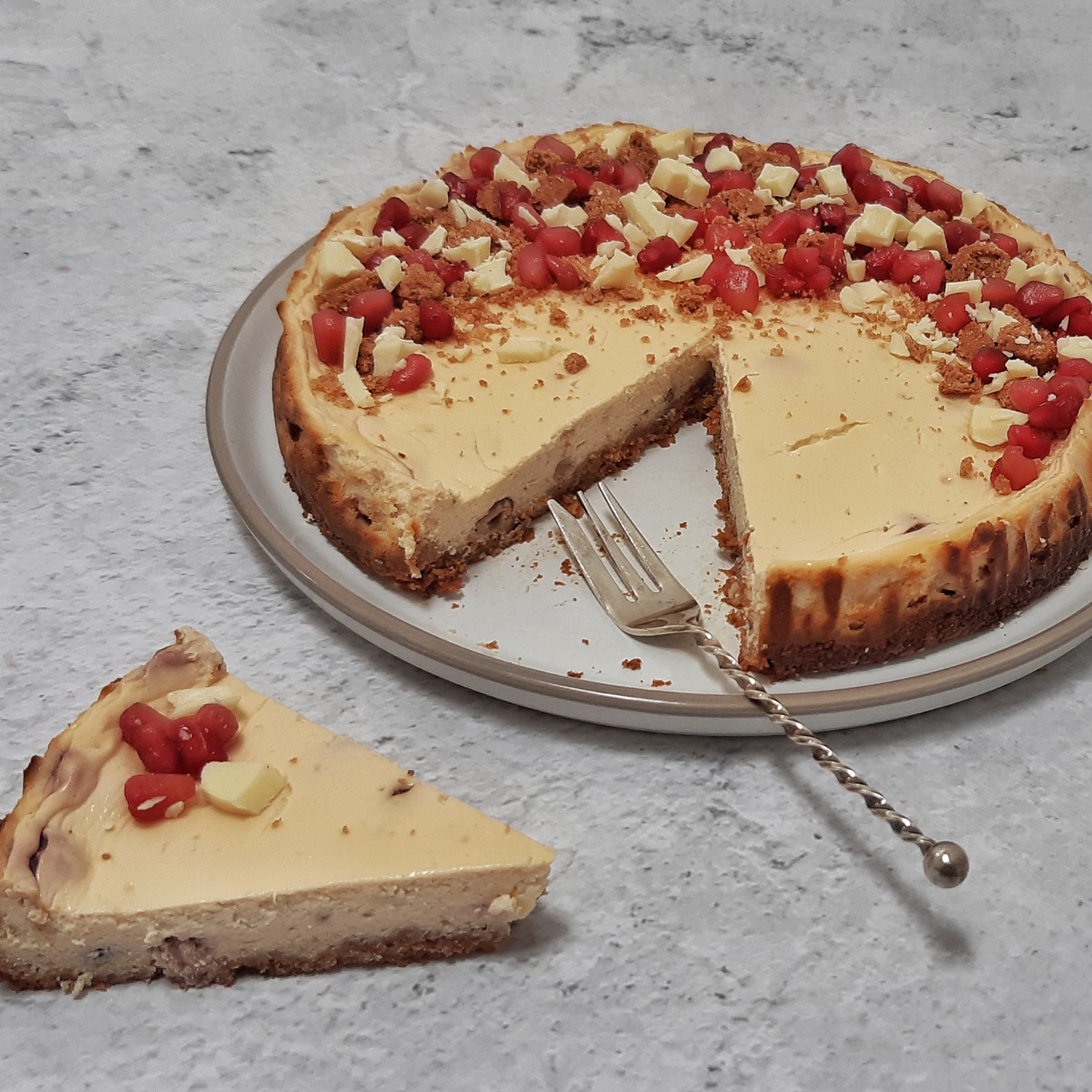 cheesecake met speculoos en witte chocolade