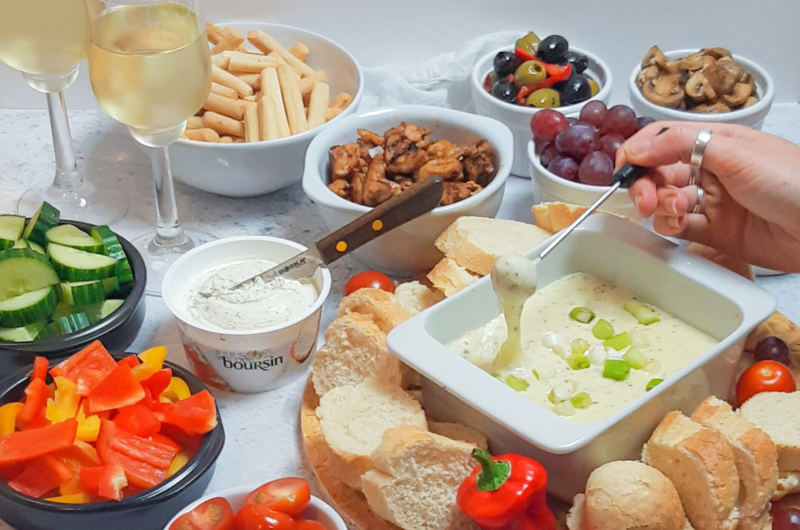 Roomkaas fondue