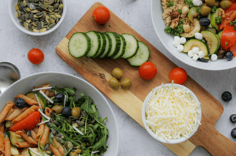 Mealprep lunch salade