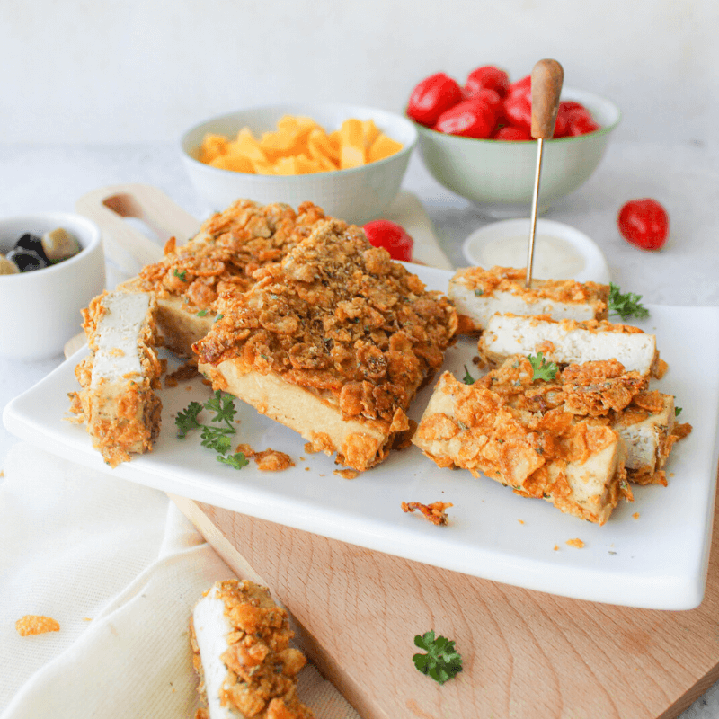 Tofu krokant schnitzels