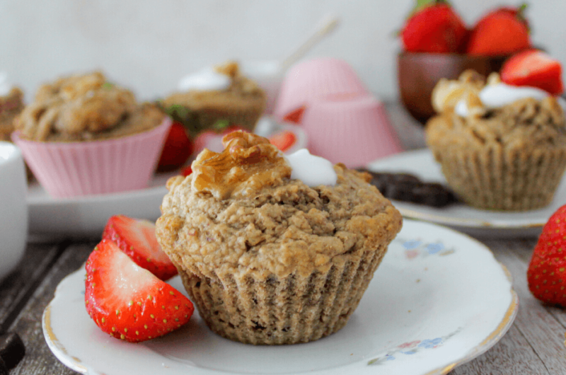 Zomerse bananenbrood muffins