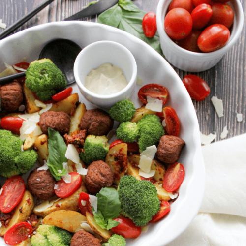 Makkelijke ovenschotel met rode pesto