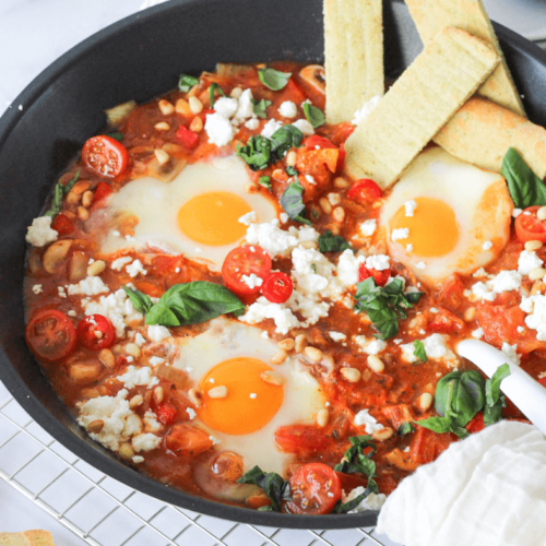 Italiaanse stijl shakshuka