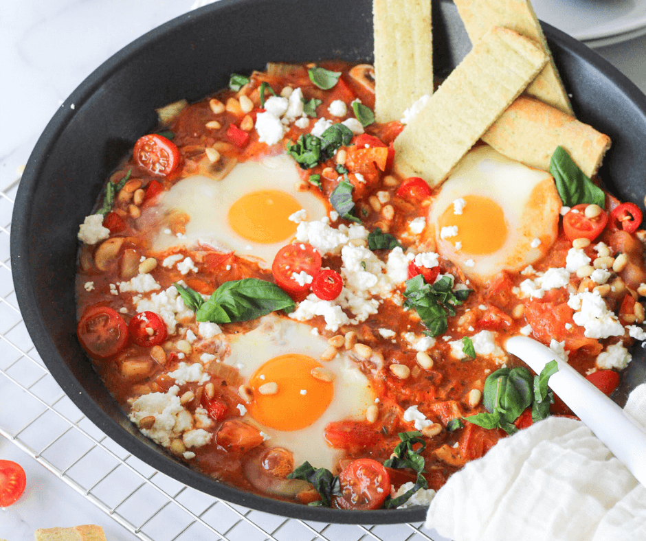 Italiaanse stijl shakshuka