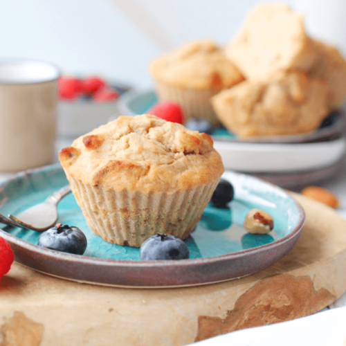 Glutenvrije bananenbrood muffins met zuurdesem