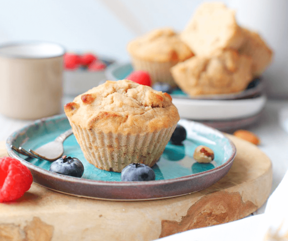 Glutenvrije bananenbrood muffins met zuurdesem