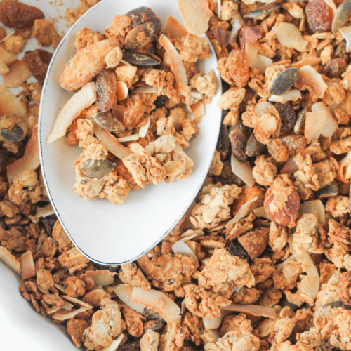 Glutenvrije granola met zuurdesem discard