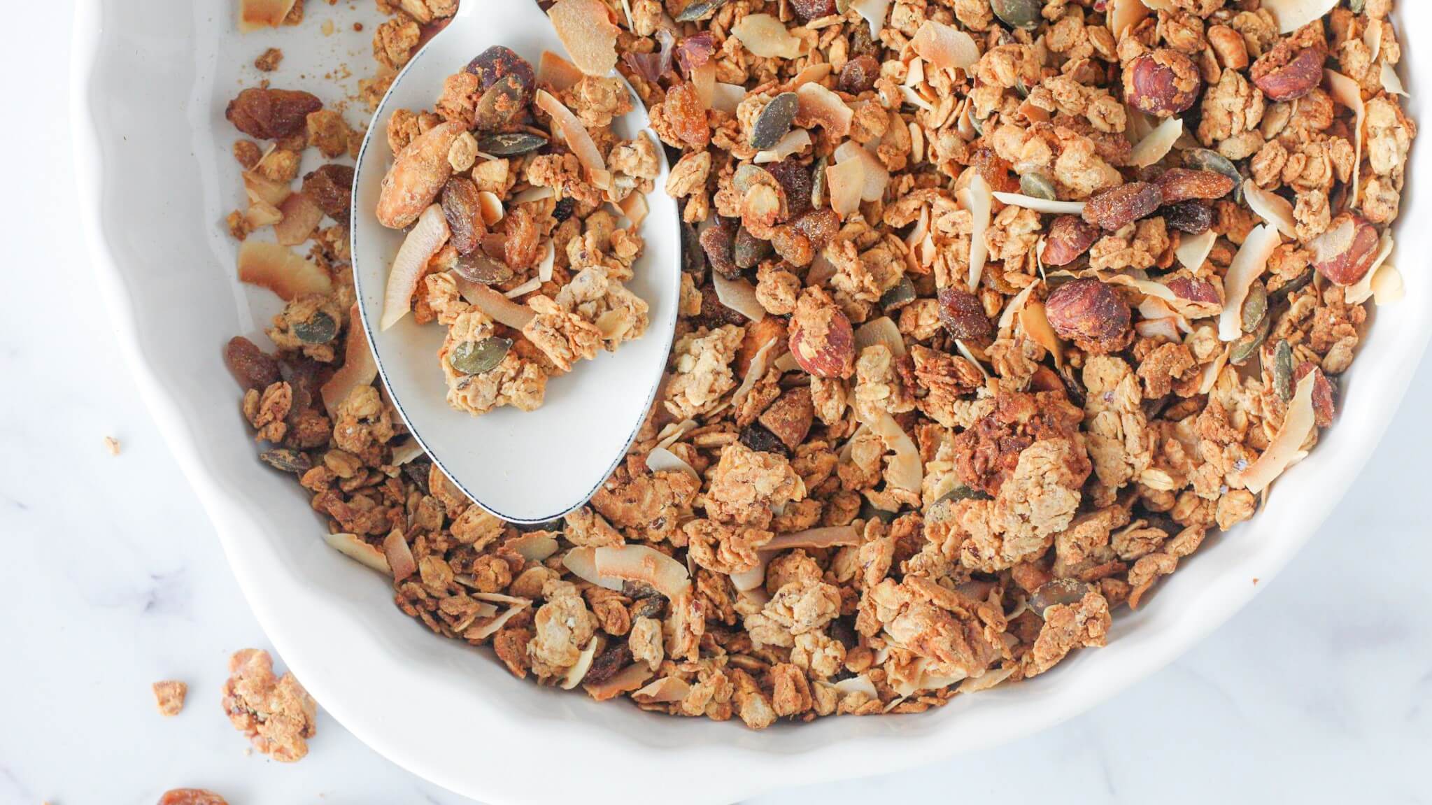 Glutenvrije granola met zuurdesem discard