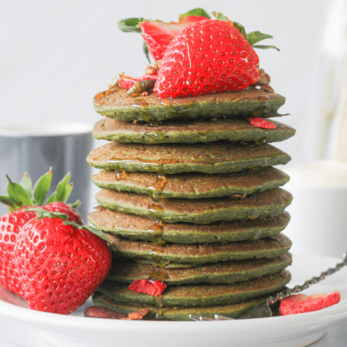 Vegan spinazie pancakes