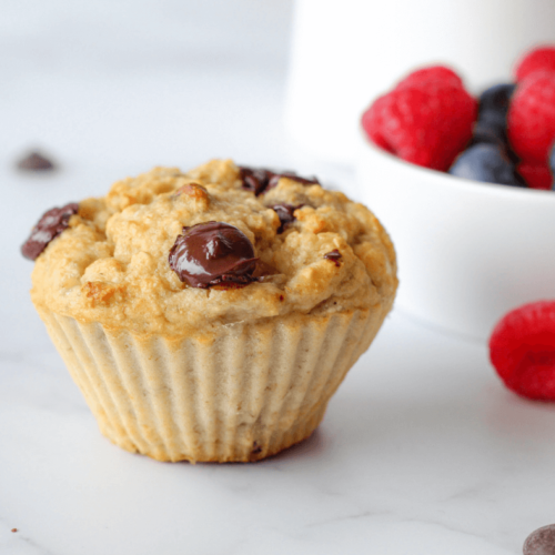 Gezonde choco chip muffins