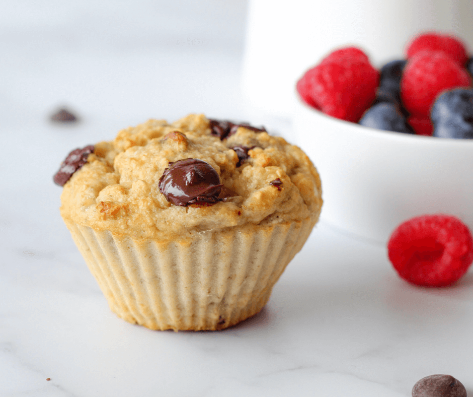 Gezonde choco chip muffins