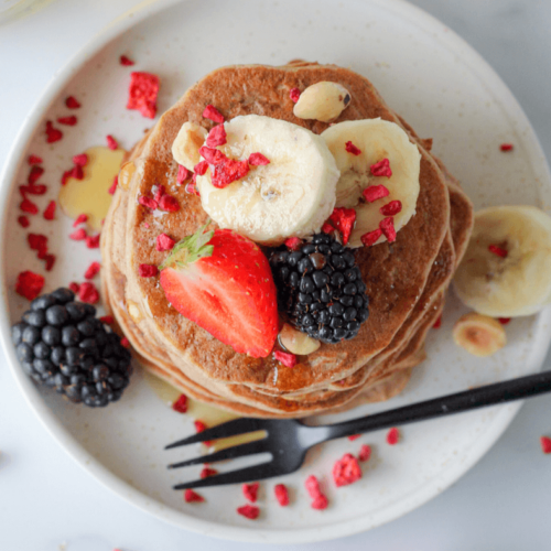 Vegan bananen pancakes