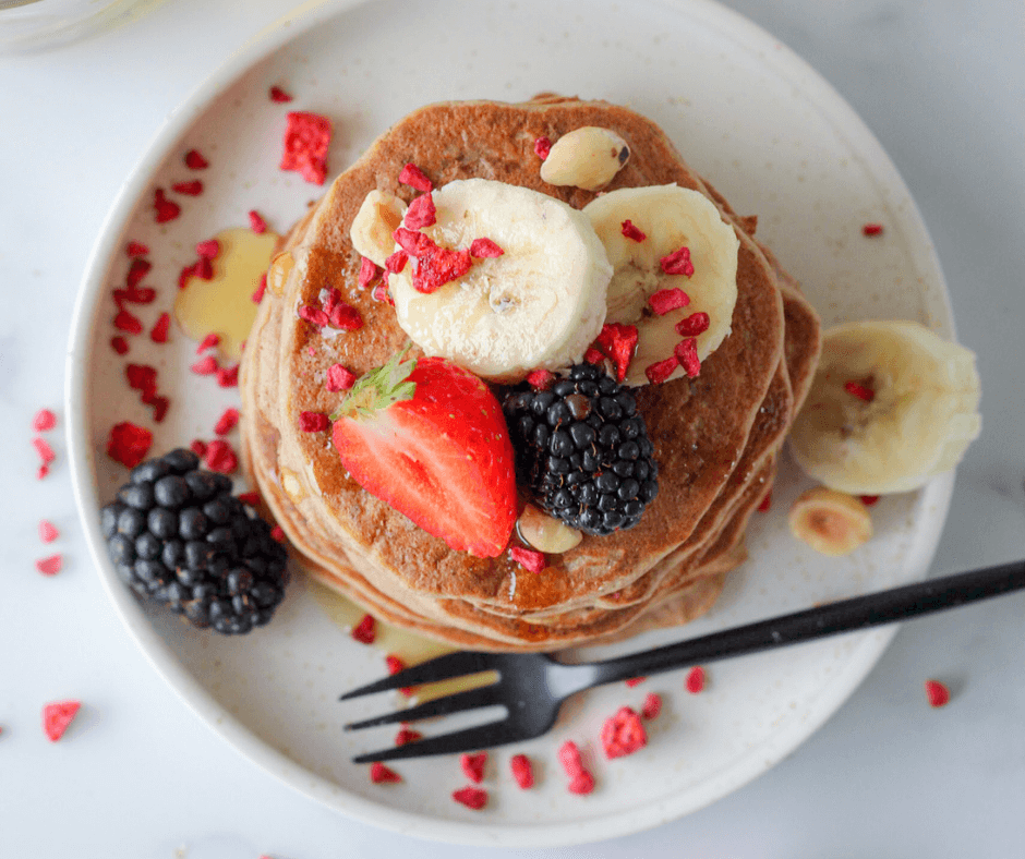 Vegan bananen pancakes