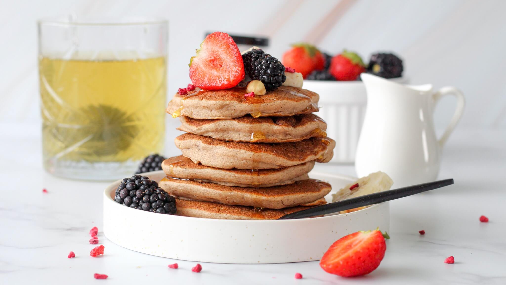 Vegan bananen pancakes