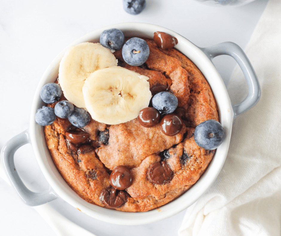 Makkelijk glutenvrij chocolade blueberry taartje