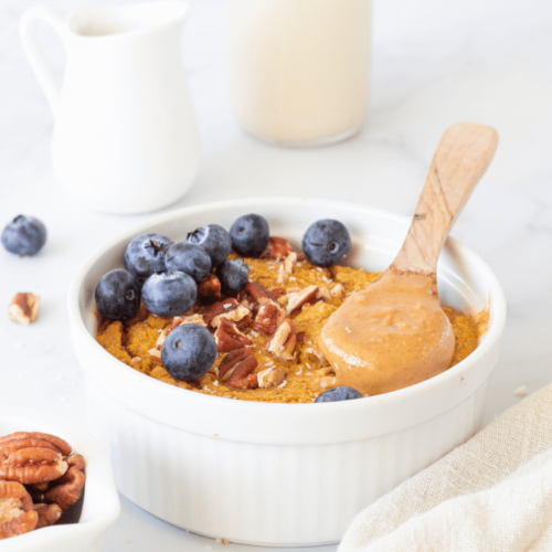 Pumpkin pie baked oats