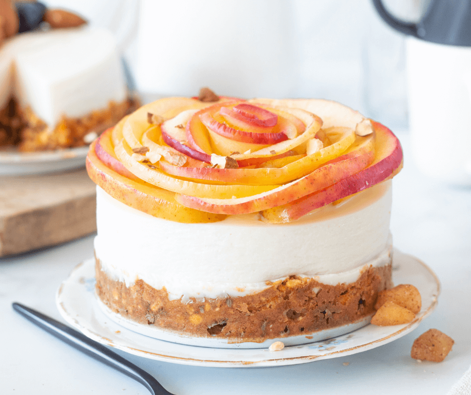 Glutenvrij kwarktaartje met carrotcake bodem