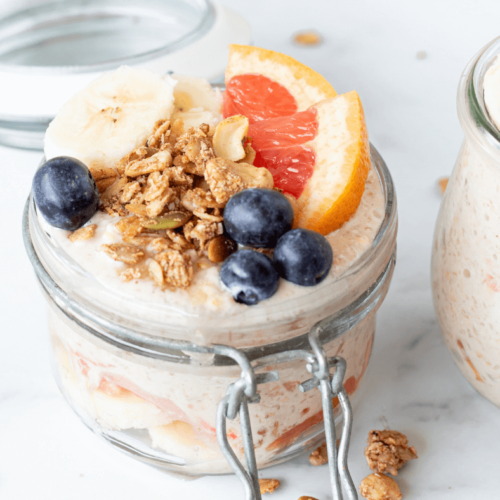 Grapefruit overnight oats