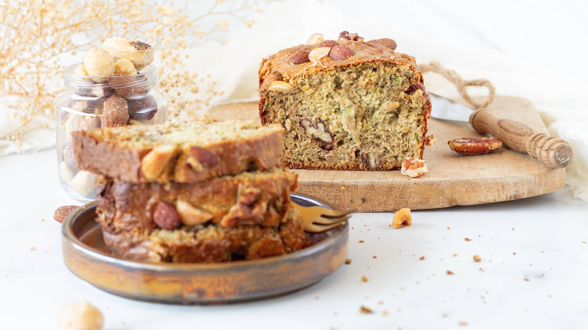 Glutenvrij courgette brood